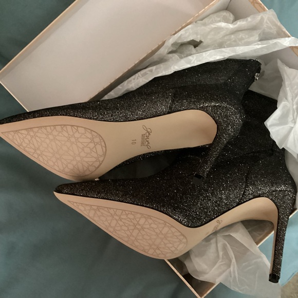 JEWEL BADGLEY MISCHKA EVA METALLIC BOOTIES NWT SZ 10 - Picture 13 of 14